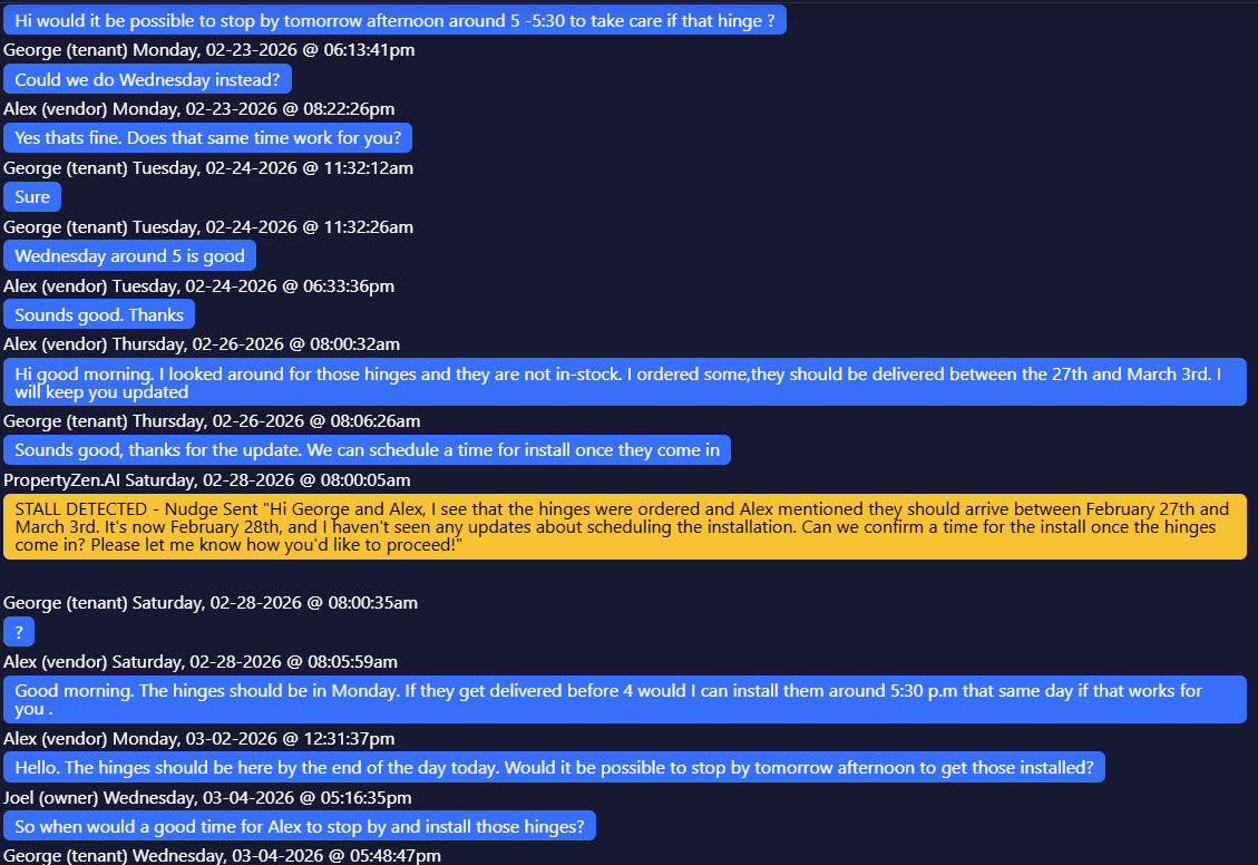 Complete message tracking